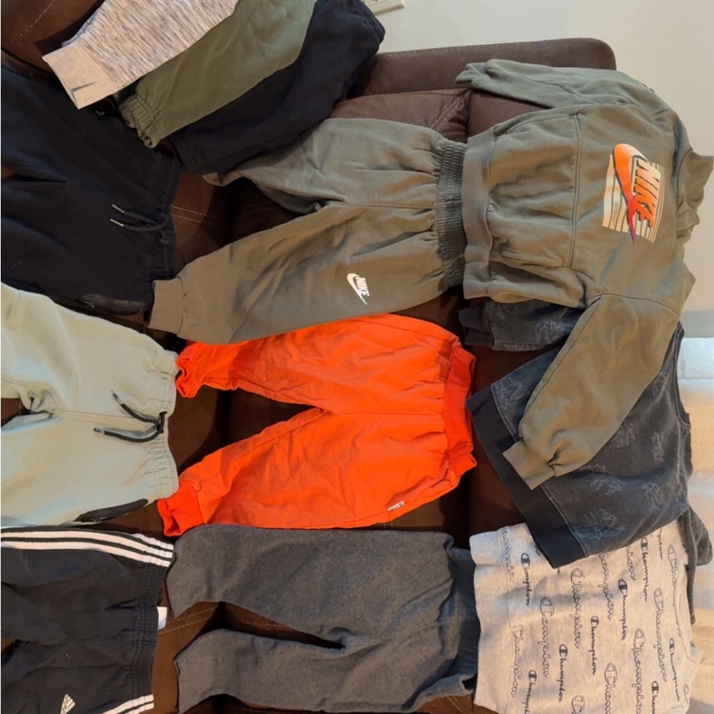Constantly Varied Gear Kids Sweatpants - Orange and Gray